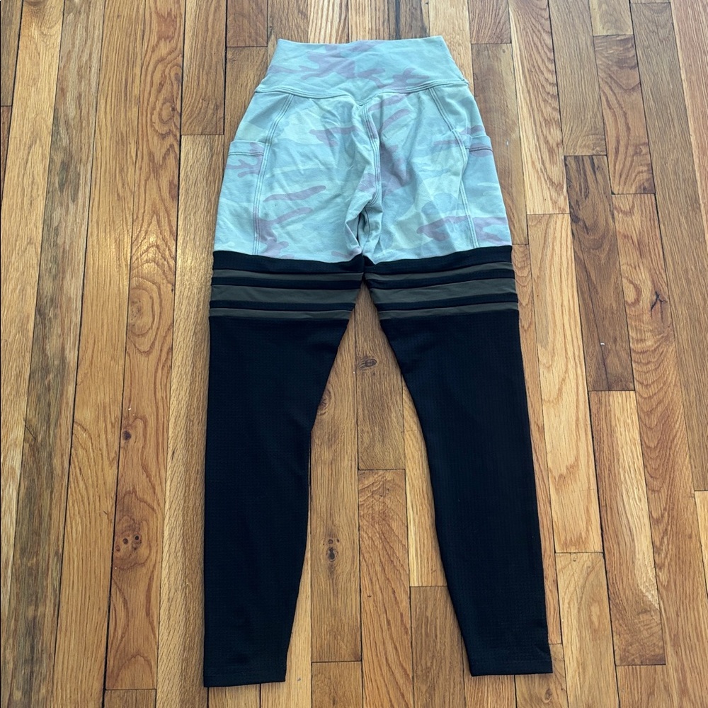 Bombshell Sportswear Girls Pink Camouflage and black High-Waist Leggings (2) - Picture 7 of 7